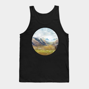 Mountain Landscape Circle Version Tank Top